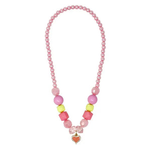 My Lovely Pink Heart Necklace