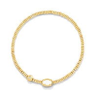 Kendra Scott Emilie Stretch Bracelet in Gold Ivory Mother of Pearl