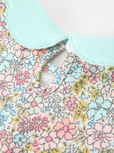 Load image into Gallery viewer, Mint Floral Girl's Dress Petals Collar