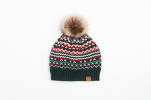 Load image into Gallery viewer, Ganz Pom Pom Holiday Knit Beanie