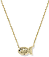 Load image into Gallery viewer, Kendra Scott Parker Fish Pendant Necklace God Abalone Shell