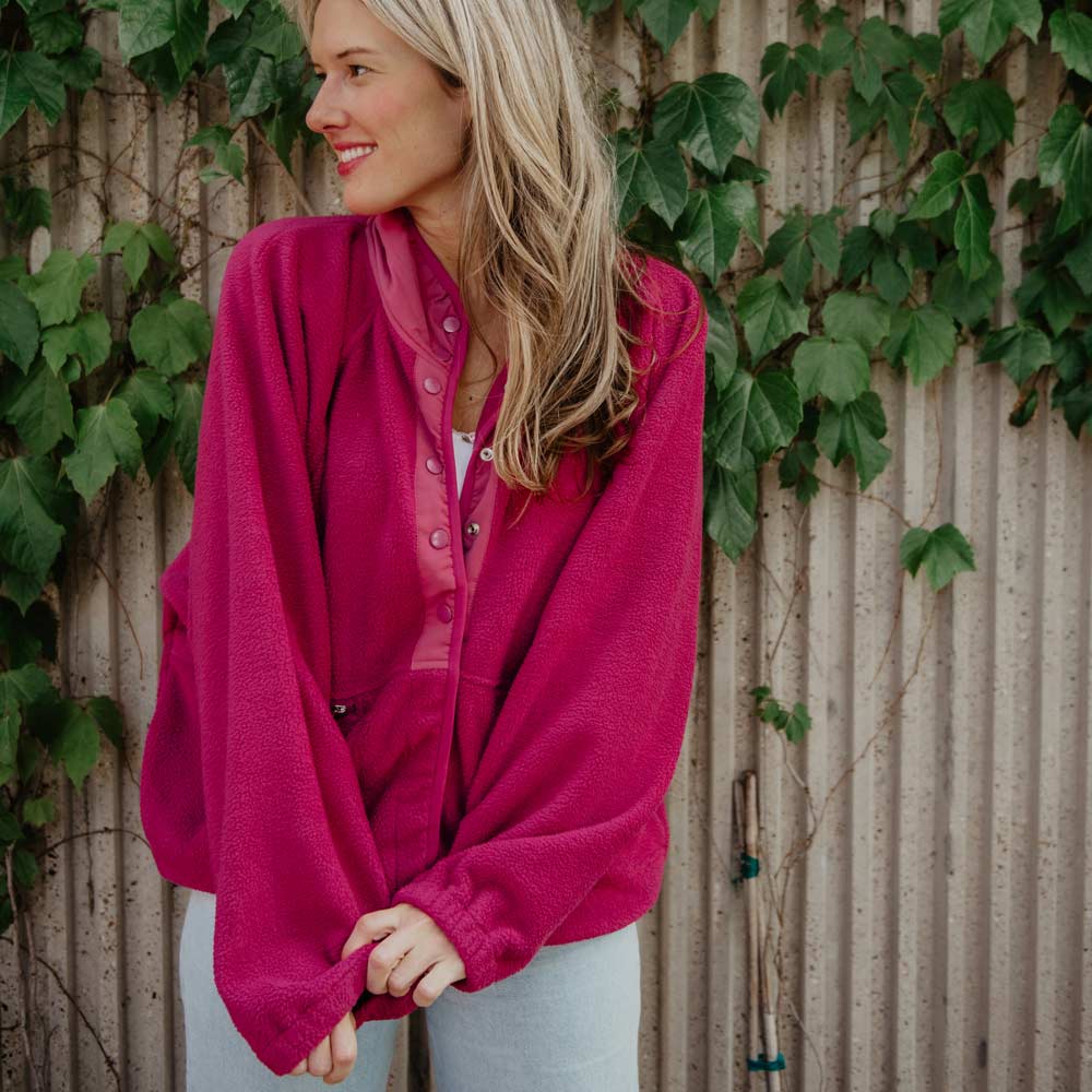 Cozy Daze Fleece Jacket - Hot Pink – Specialty Design Company