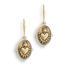 Load image into Gallery viewer, Sacred Heart Earrings - Gold
