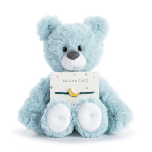 Demdaco Moon & Back Bear - Blue