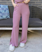 Load image into Gallery viewer, Grace &amp; Lace Coziest Wide Leg Lounge Pants - Dark Lilac