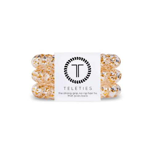 Large Teleties - Glitter & Gold