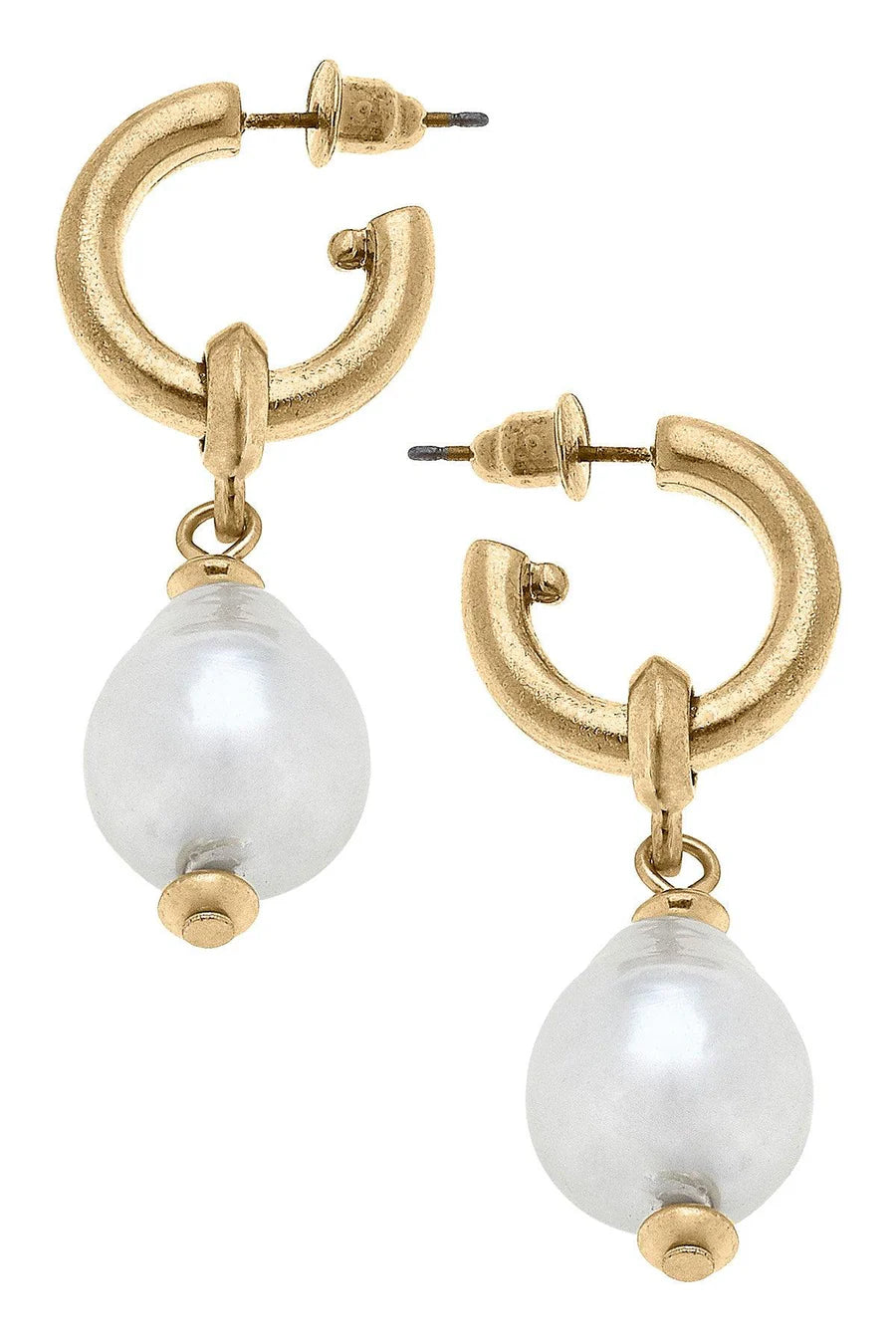 Canvas Greta Freshwater Pearl Drop Earrings
