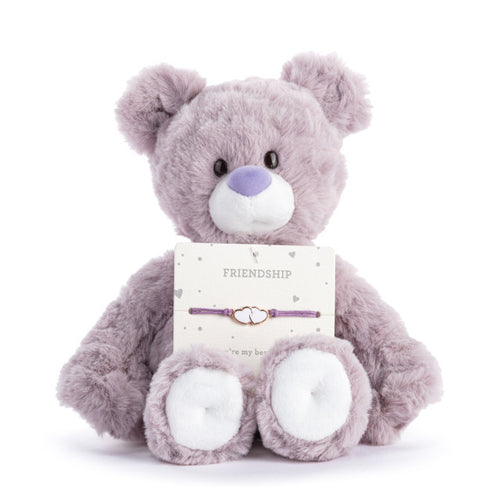 Demdaco Friendship Bear - Purple
