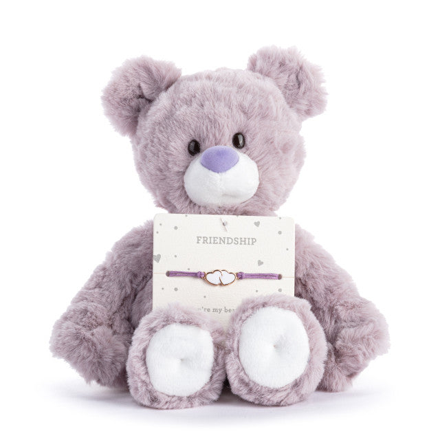 Demdaco Friendship Bear - Purple