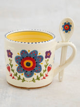 Load image into Gallery viewer, Natural Life Hazel Mug &amp; Spoon Set - Thankful Grateful Blessed