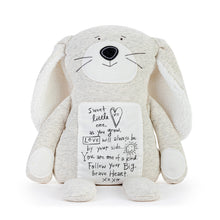 Load image into Gallery viewer, Demdaco Poetic Threads Bunny - Gray