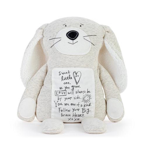 Demdaco Poetic Threads Bunny - Gray