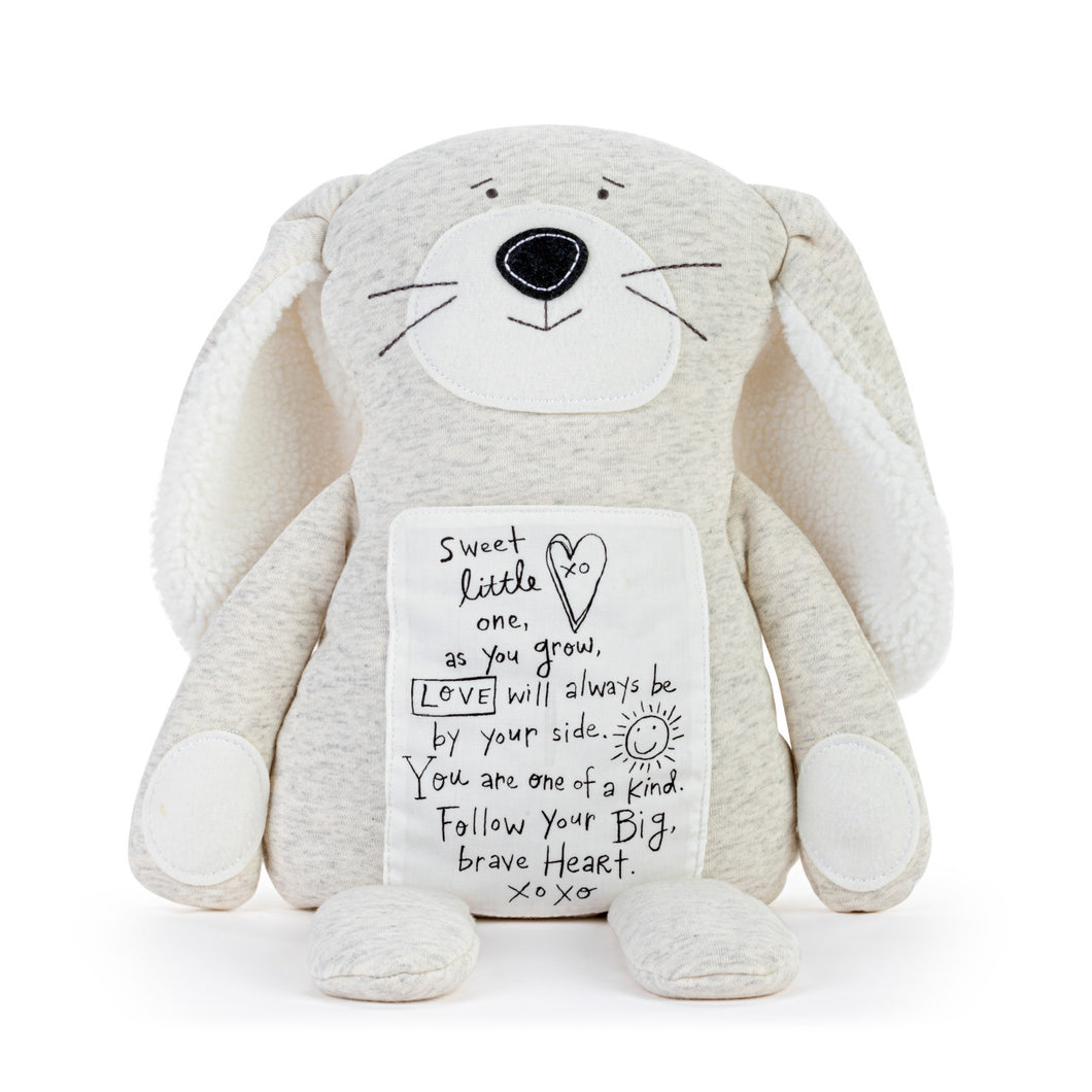 Demdaco Poetic Threads Bunny - Gray
