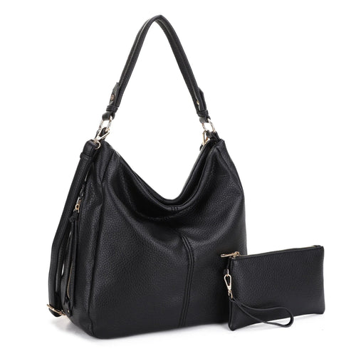 Effie 2-in-1 Hobo Bag - Black