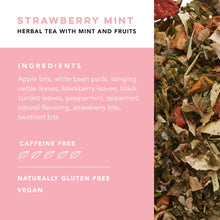 Load image into Gallery viewer, Pinky Up Tea Sachets - Strawberry Mint Herbal