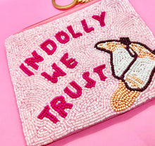 Load image into Gallery viewer, In Dolly We Trust Beaded Coin Pouch