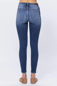 Judy Blue Hi Rise Button Fly Skinny Jean