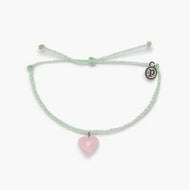 Pura Vida Stone Heart Rose Quartz Bracelet