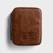 Load image into Gallery viewer, Micah 6:8 - Faux Leather Bible Cover