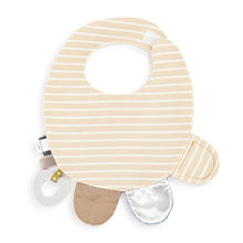 Load image into Gallery viewer, Demdaco Activity Bib - Tan and Blue