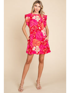 Vivienne Pink Floral Dress *Regular & Curvy*