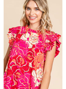 Vivienne Pink Floral Dress *Regular & Curvy*