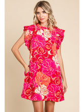 Load image into Gallery viewer, Vivienne Pink Floral Dress *Regular &amp; Curvy*