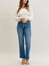 Load image into Gallery viewer, Judy Blue MR Slim Straight Rigid Magic Button-Fly Jean