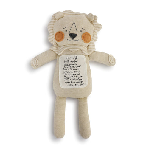 Demdaco Brave Little Lion - Tan
