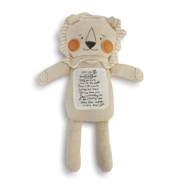 Demdaco Brave Little Lion - Tan