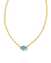 Load image into Gallery viewer, Kendra Scott Cailin Gold Pendant Necklace in Blue Violet Crystal