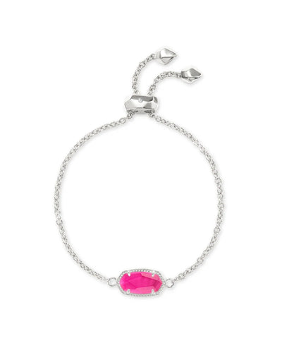 Kendra Scott Elaina Silver Chain Bracelet in Azalea Illusion