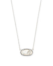 Load image into Gallery viewer, Kendra Scott Elisa Sterling Silver Pendant Necklace in Ivory Mother of Pearl