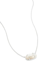 Load image into Gallery viewer, Kendra Scott Elisa Sterling Silver Pendant Necklace in Ivory Mother of Pearl