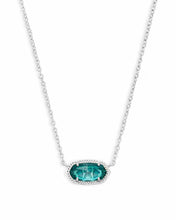 Load image into Gallery viewer, Elisa silver Pendant Necklace in London Blue by Kendra Scott