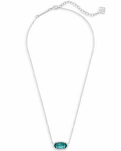 Load image into Gallery viewer, Elisa silver Pendant Necklace in London Blue by Kendra Scott