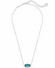 Elisa silver Pendant Necklace in London Blue by Kendra Scott