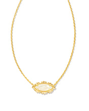Load image into Gallery viewer, Kendra Scott Genevieve Gold Short Pendant Necklace in Ivory Mother of Pearl