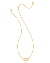 Load image into Gallery viewer, Kendra Scott Genevieve Gold Short Pendant Necklace in Ivory Mother of Pearl