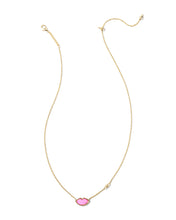 Load image into Gallery viewer, Kendra Scott Lips Gold Pendant Necklace in Hot Pink Mother of Pearl