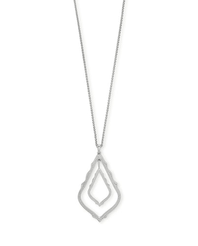 Kendra Scott Simon Long Pendant Necklace in Silver