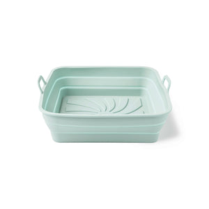 Krumbs Kitchen Mint Silicone Collapsible Lunch Container