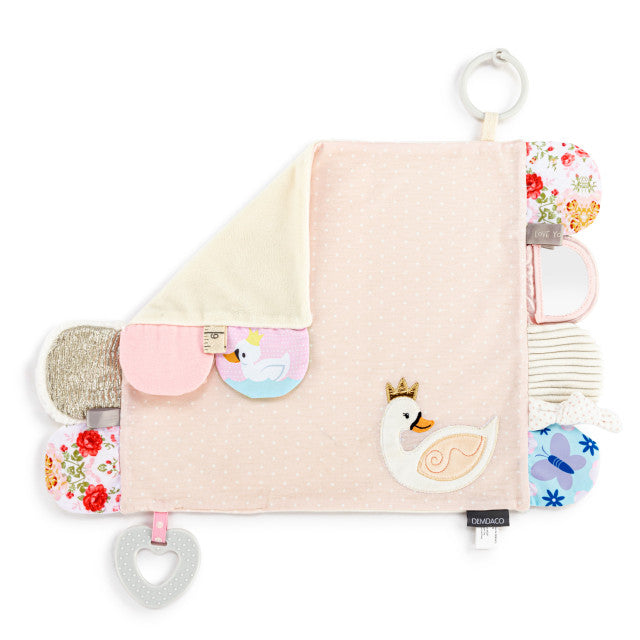 Demdaco Activity Blankie - Pink Swan
