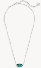 Load image into Gallery viewer, Elisa silver Pendant Necklace in London Blue by Kendra Scott
