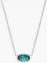Load image into Gallery viewer, Elisa silver Pendant Necklace in London Blue by Kendra Scott