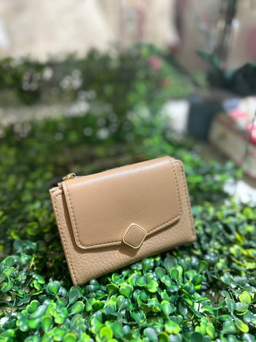 Linda Small Zip & Fold Wallet - Khaki