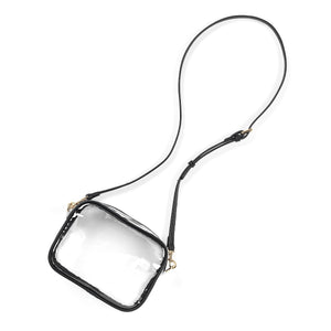 Viv & Lou Black Clear Blair Purse