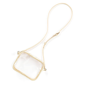 Viv & Lou Gold Clear Blair Purse