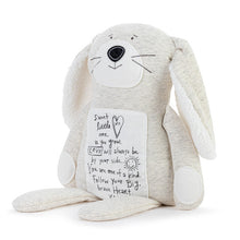 Load image into Gallery viewer, Demdaco Poetic Threads Bunny - Gray