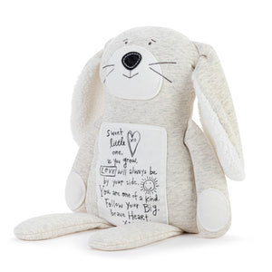 Demdaco Poetic Threads Bunny - Gray